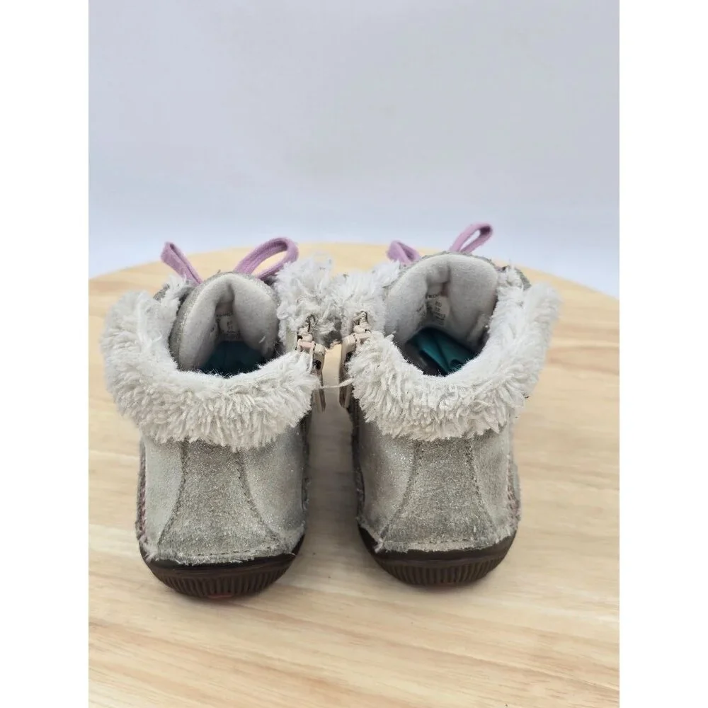 Stride Rite SRT Ice Princess Leather Boot Toddler Sz 6M